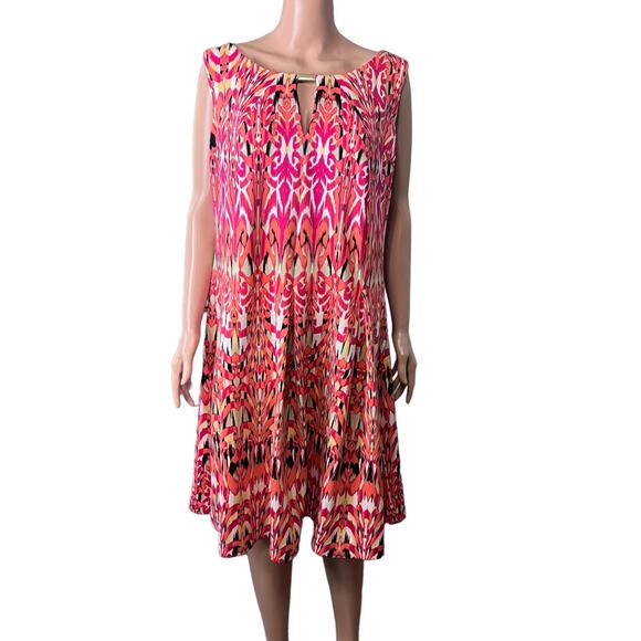 Gabby Skye Scuba Fabric Knit Sleeveless Dress 16W Career Office Business Party - Picture 1 of 4